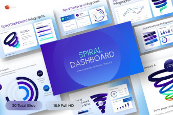 Spiral infographic PowerPoint Template
